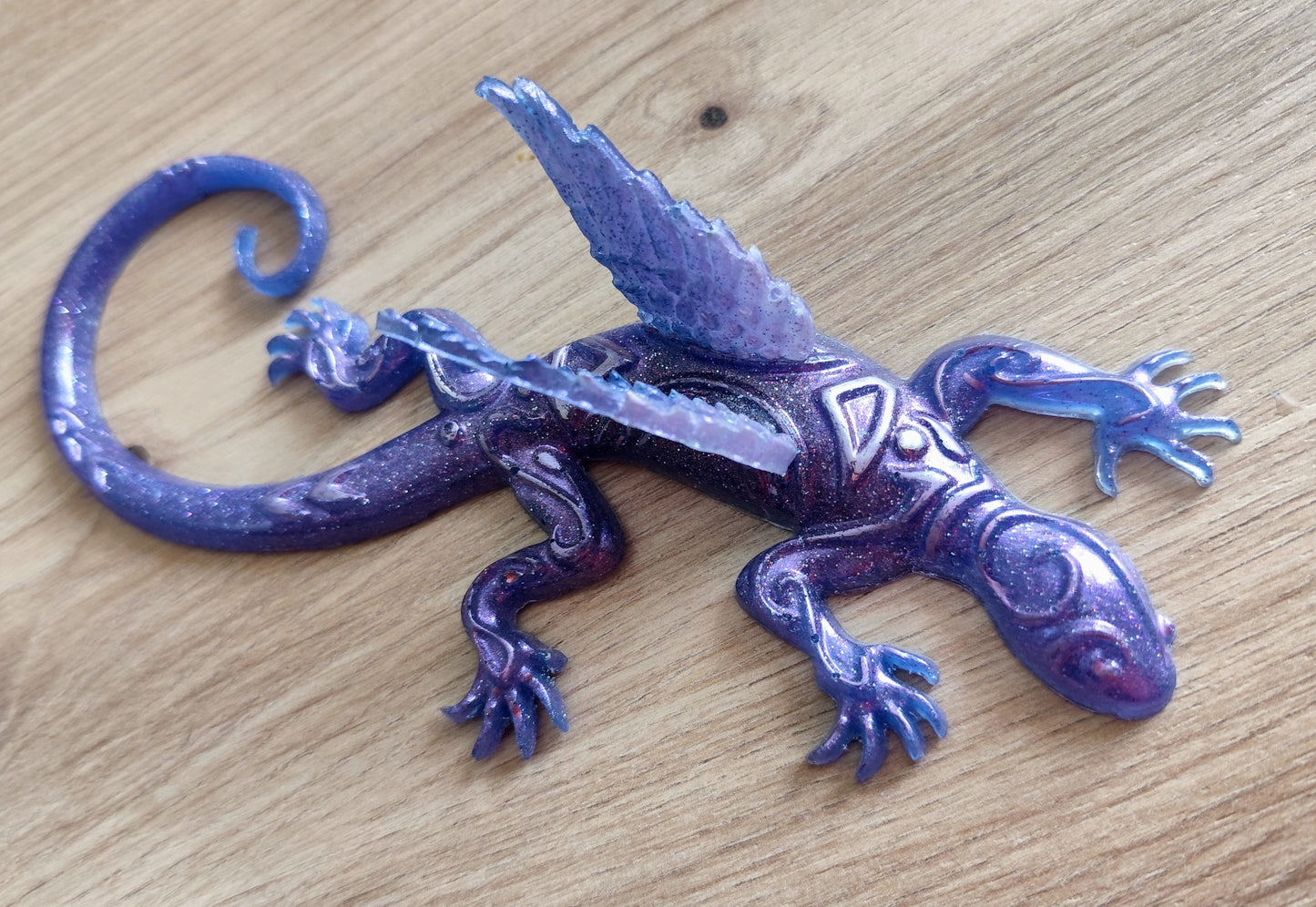 Ange Gecko Mauve pailleté